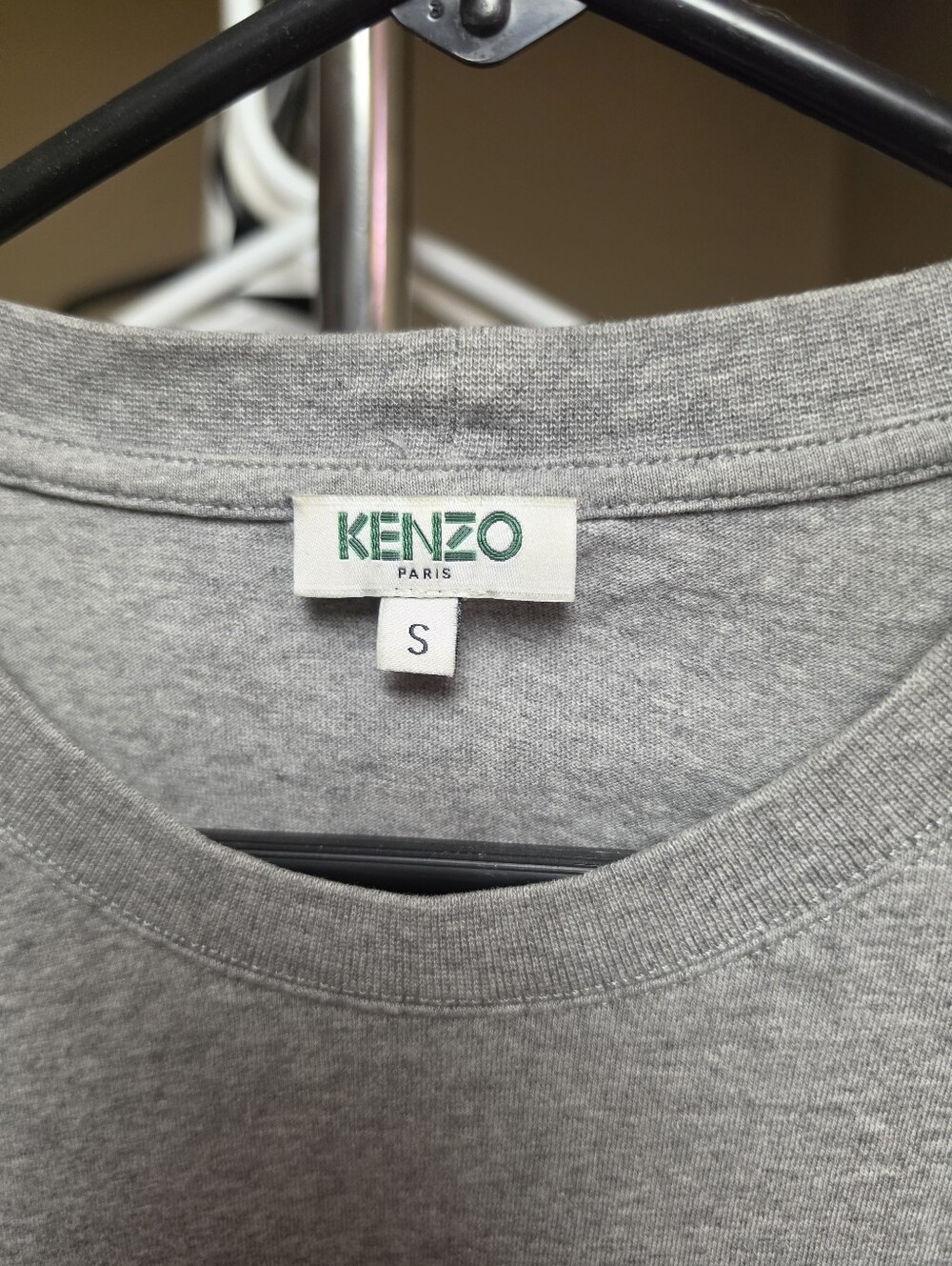Kenzo Gray Tee with Multicolor Tiger - Picture 2 of 2